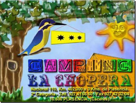 Bienvenidos al CAMPING LA CHOPERA